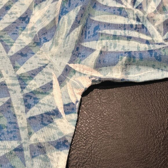 Sundance Before & Again Shirt Womens Small Thermal Knit Blue Green USA - Picture 3 of 5